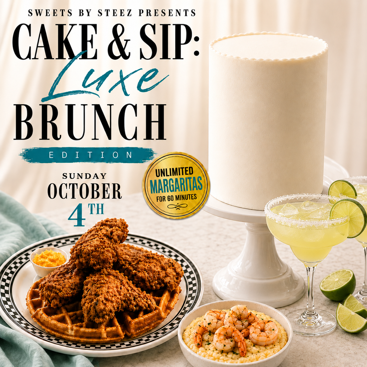 Cake & Sip: Canvas Luxe Brunch October 4th