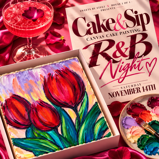 Cake & Sip Canvas Cake Painting: R&B Night - November 14th