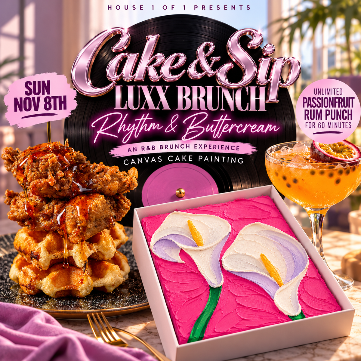 Cake & Sip: Rhythm & Buttercream Luxx Brunch - November 8th