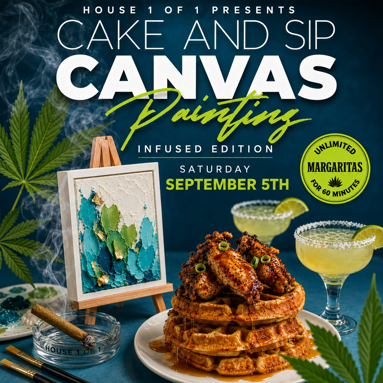 Cake & Sip Canvas Luxe INFUSED Brunch September 5th