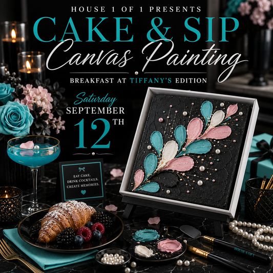 Cake & Sip Canvas Painting: Breakfast at Tiffany's Edition September 12th