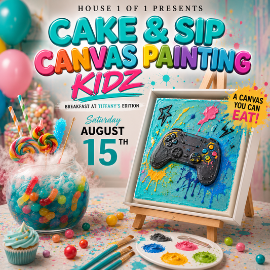 Cake & Sip Kidz Canvas Painting: Breakfast at Tiffany's Edition August 15th