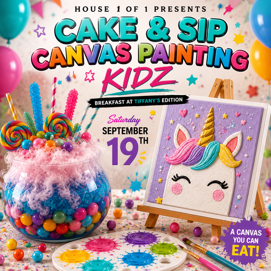 Cake & Sip Kidz Canvas Painting: Breakfast at Tiffany's Edition September 19th