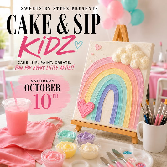 Cake & Sip Kidz Canvas Painting: October 10th