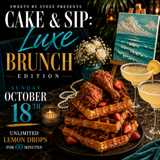 Cake & Sip Canvas Luxe Brunch October 18th