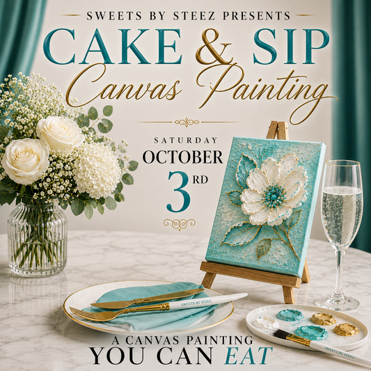 Cake & Sip Canvas Painting: October 3rd