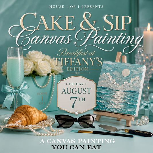 Cake & Sip Canvas Painting: Breakfast at Tiffany's Edition August 7th