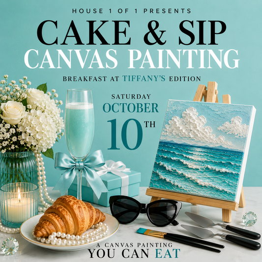 Cake & Sip Canvas Painting: Breakfast at Tiffany's Edition October 10th